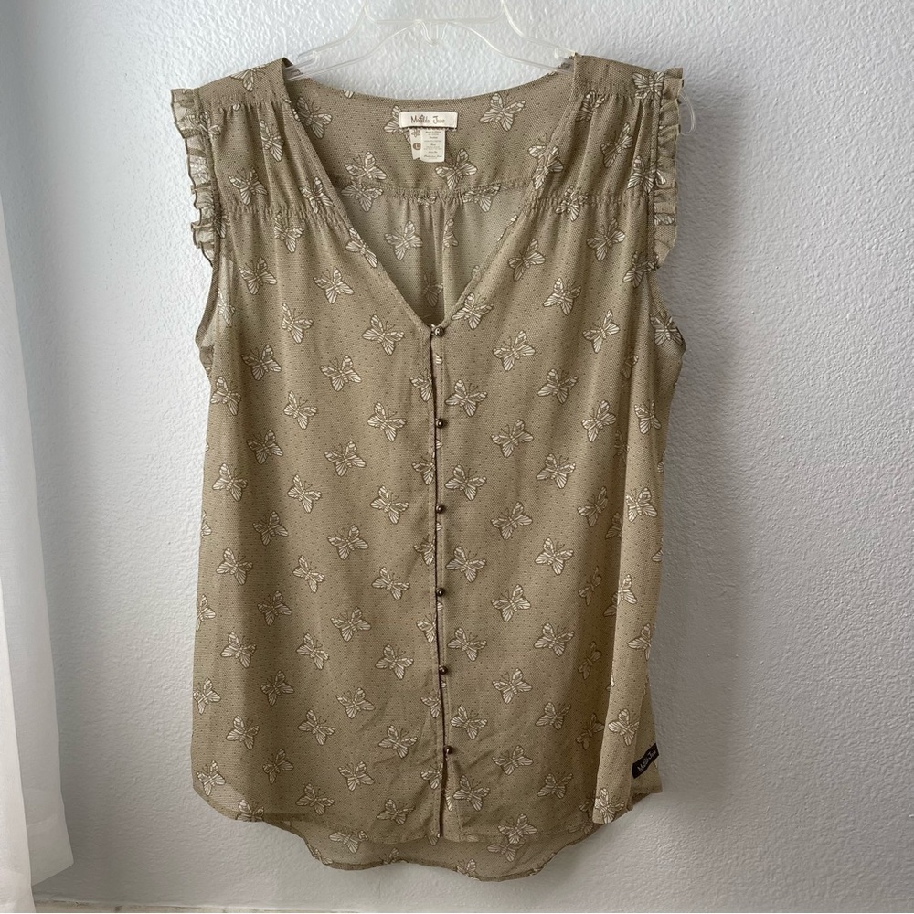 Matilda Jane Butterfly Sheer Chiffon Blouse Ethereal Boho Fairycore Cottagecore